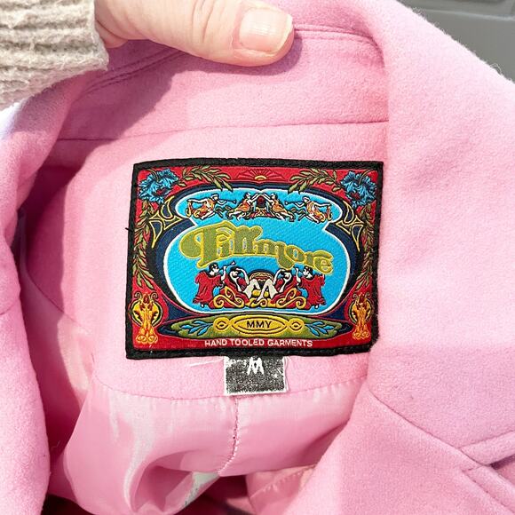 Fillmore Cropped Blazer Jacket Pink Medium - Picture 3 of 9